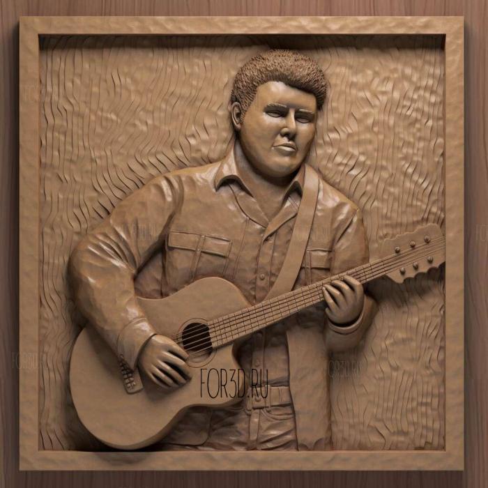 Vince Gill 2 stl model for CNC